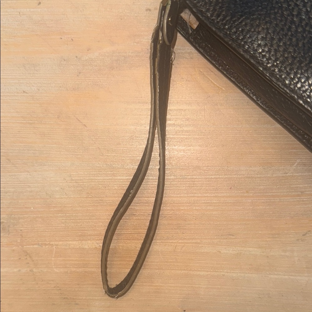 Kate Spade Black Polly Leather Wristlet with Gold Accent - Picture 7 of 10